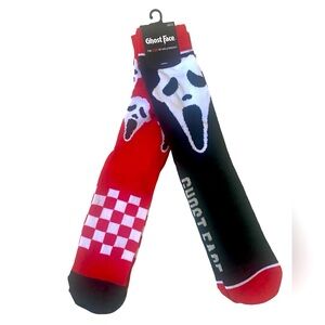 New mens Bioworld GHOST FACE 3 pack crew socks Size 8-12